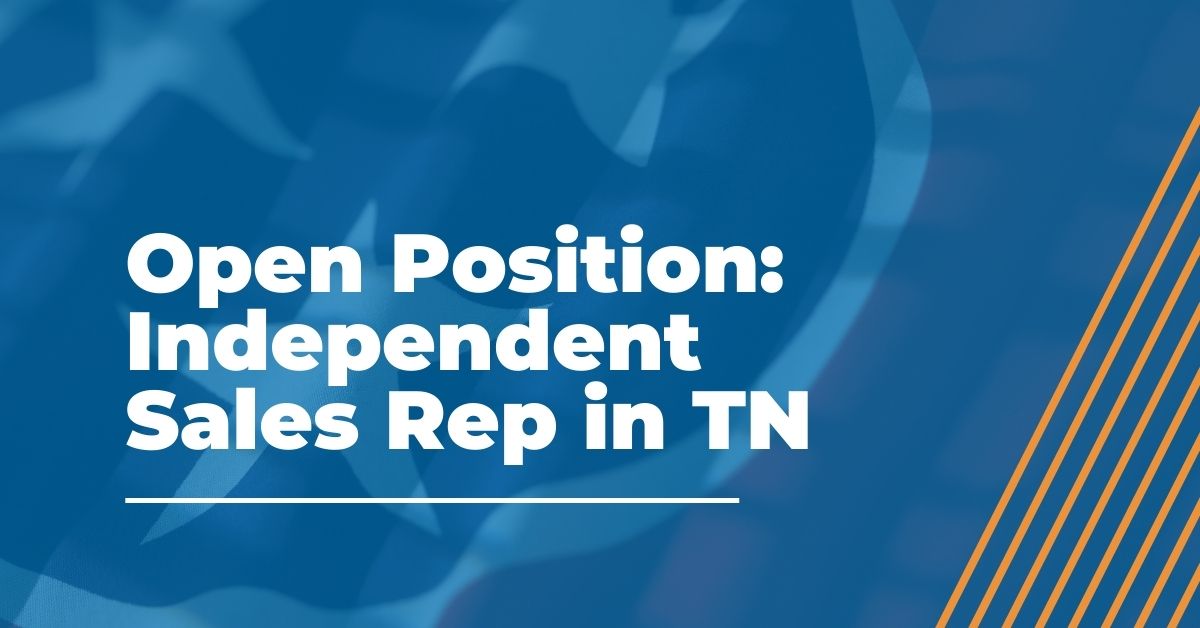 Open Position Independent Sales Representative in Tennessee SEP 2021